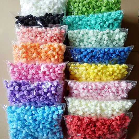 Roses en mousse multicolores – Lot de 480 à 500 pièces